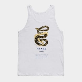 Snake - Animal Dictionary Definition Reptile Tank Top